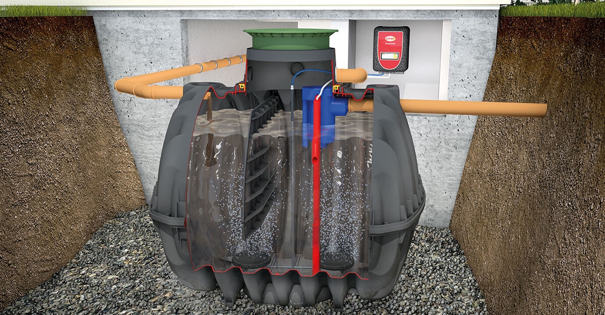 Micro station EASY ONE 7 EH, 4800 L avec pack service, passage piéton