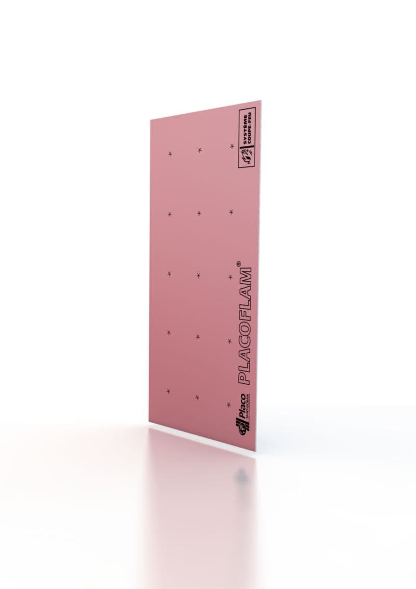 Plaque de plâtre coupe-feu PLACOFLAM® BA13 (largeur 1,20)