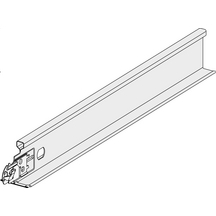 Entretoise Clip On T24, couleur blanc, longueur 120 cm