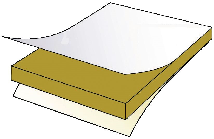 Dalle de plafond acoustique MINERVAL A12, couleur blanc, 60 x 60 x ep. 1,2cm