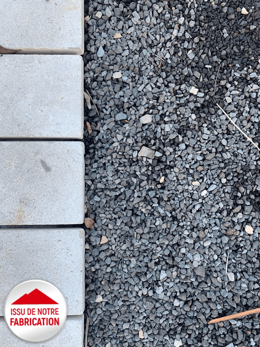 Gravillon roche dure 4/8 mm noir, Big Bag de 1 T