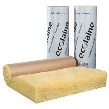 Laine de verre pour combles, ECOLAINE REVETU, EP. 240 mm, R=2,5, rouleau 4,2 m2