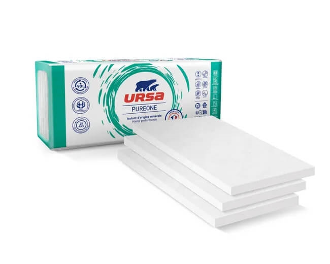 Panneau laine de verre pour combles, Pureone 35, L. 1.35 x l. 0.6 m