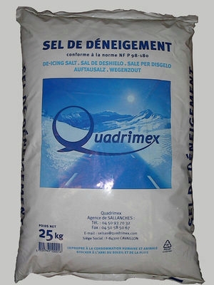 Sel de déneigement, sac de 25 kg