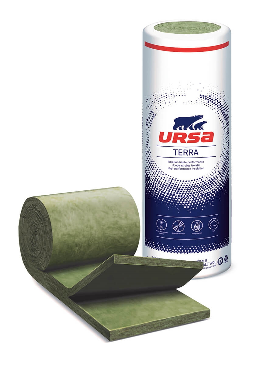 Laine de verre pour cloison, TWIN R, ép.45 mm, R=1,10, rouleau de 19,44 m2