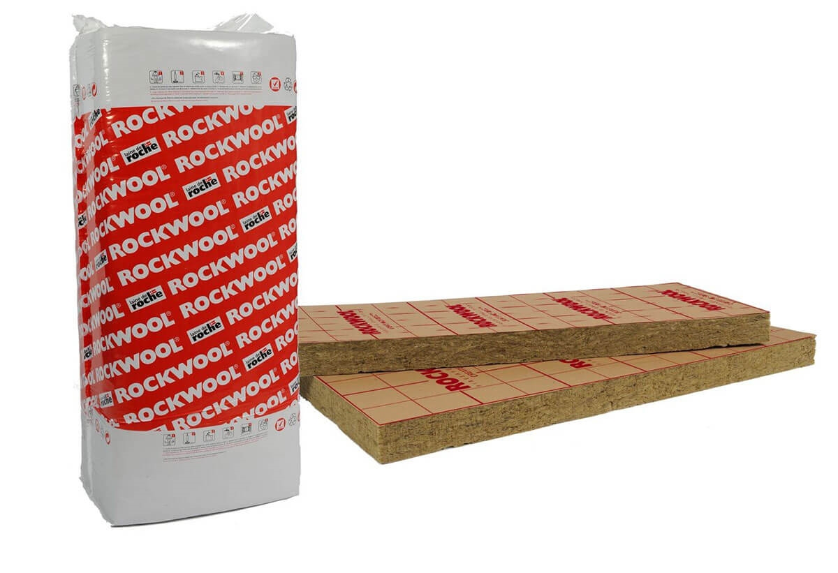 Panneau isolant en laine de roche, Rockmur Kraft, L.135 x l.60 cm