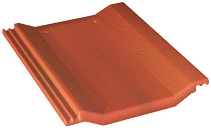 Tuile béton perspective, couleur rouge