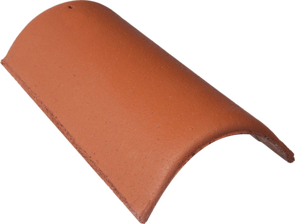 Faitière béton de 42, couleur rouge