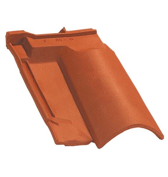 Tuile sous faitière OMEGA 10, couleur rouge