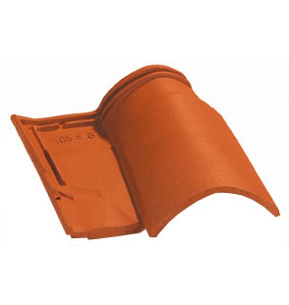 Tuile demi pureau Omega 10, couleur rouge