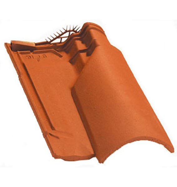 Tuile de ventilation OMEGA 10, couleur rouge