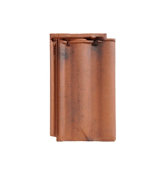 Tuile terre cuite DELTA 10, couleur rouge nuance