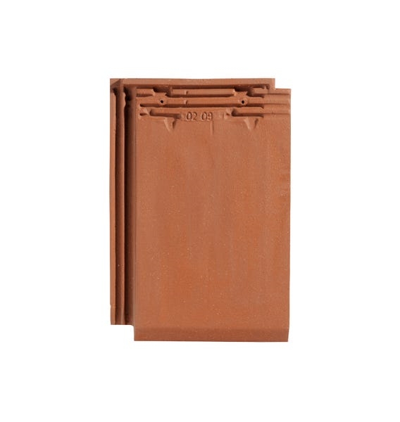 Tuile terre cuite ALPHA 10, couleur rouge