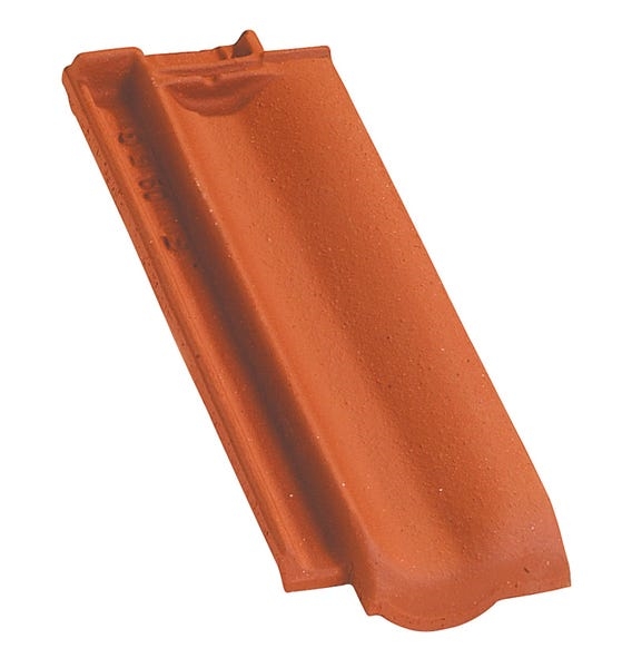 Demi tuile provinciale, couleur rouge