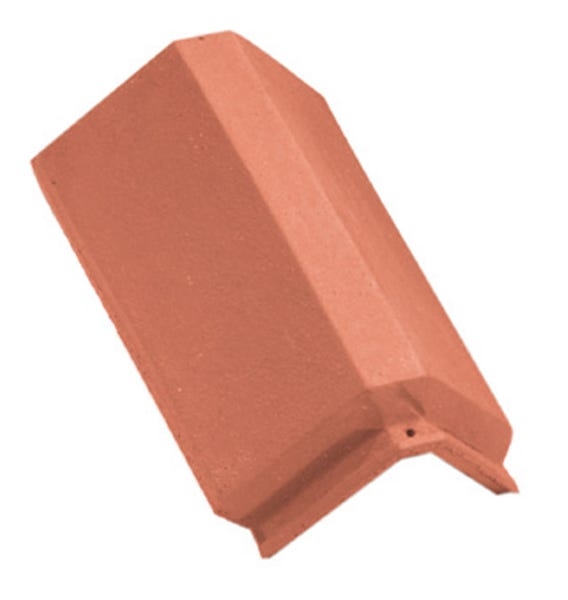 Faitière angulaire a emboitement, couleur rouge, 3 par mètre linéaire