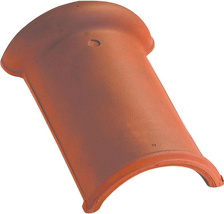 Faitière demi ronde a emboitement, couleur rouge nuance