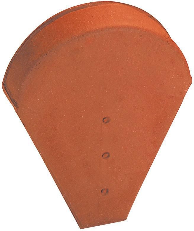 Fronton petit modèle en terre cuite, couleur rouge