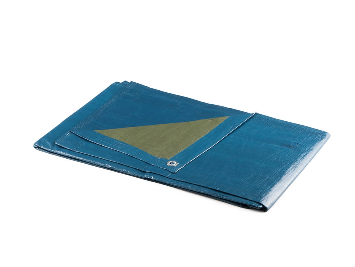 Bache lourde pour protection de toiture, 140 g/m2, avec oeillets