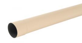 Tube de descente en PVC, couleur sable, diam.100 x long.4 m
