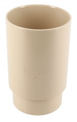 Manchon double en PVC pour descente, FEMELLE/FEMELLE, couleur sable, diamètre 10