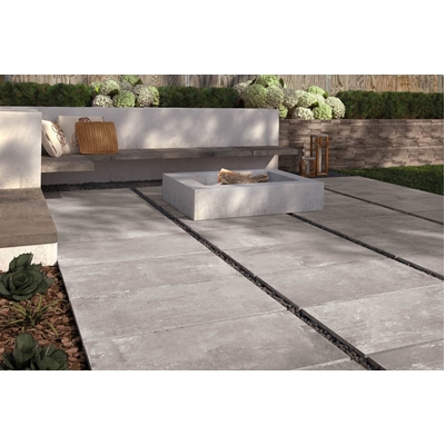 Carrelage extérieur effet pierre, SERIE STORY, format L.80 x l.80 x ép.2 cm