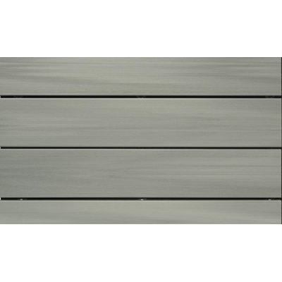 Lame de terrasse composite, brossée, gris ushuaia, L.400 x l.18 x ép. 2.3 cm