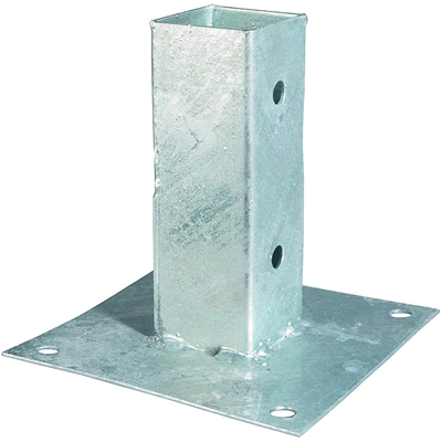 Pied de poteau à fixer sur dalle béton pour poteau bois x cm
