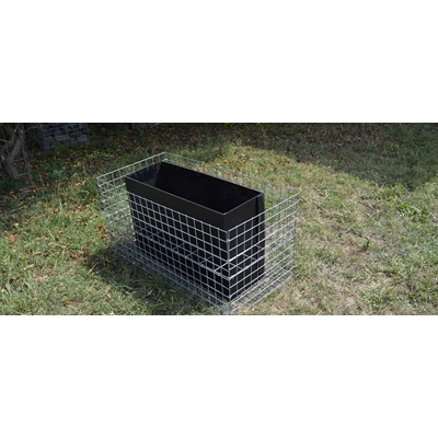 Jardinière en gabion en kit
