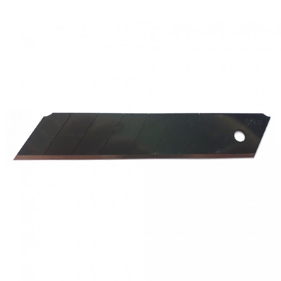 Lames de cutter de 25mm noire premium SK2, boîte de 10 lames