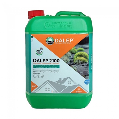 Antimousse et fongicide concentré, Dalep 2100, bidon de 5 L (~80m2)