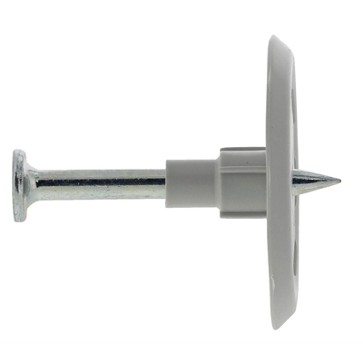 Clou tête de rivet CR9 pour béton avec rondelle plastique ø34mm