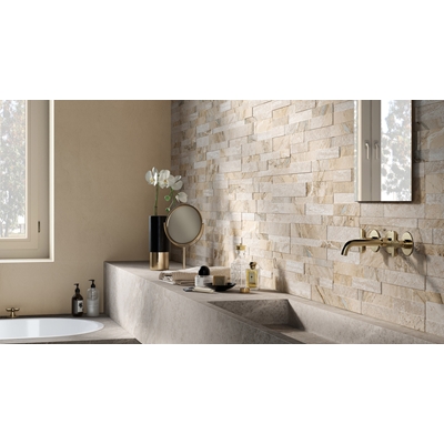 Parement en carrelage, effet marbre, série Gioia, couleur beige
