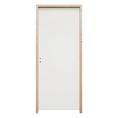 Bloc porte Isogyl pré-peint, huisserie 66x58 mm, à recouvrement, largeur 83 cm