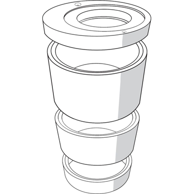 Tête pour regard circulaire béton de diamètre 100 cm, pour tampon béton