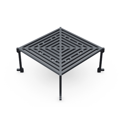 Grille carré en acier 8 mm pour brasero cevenol