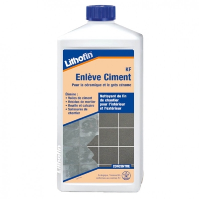 Lithofin kf enleve ciment pour grès cérame