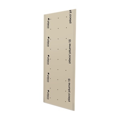 Plaque de plâtre BA13 ultra légère, Placo plume, larg.1.2 m