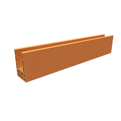 Linteau grande longueur en brique, section 20 x 27 cm, long. de 80 à 240 cm