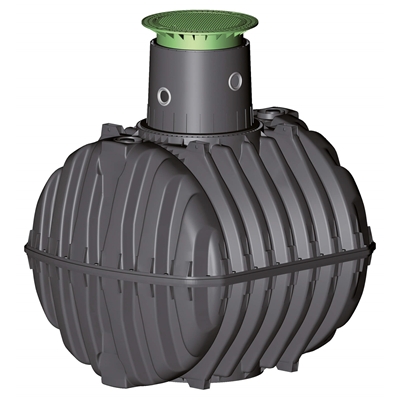 Cuve de stockage des eaux de pluie à enterrer, Carat, capacité de 2700 L
