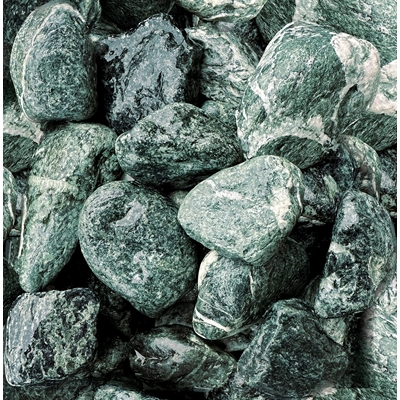 Galet 40/60 décoratif roulé vert Big Bag de 500kg