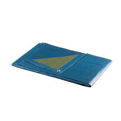 Bache lourde pour protection de toiture, 140 g/m2, avec oeillets