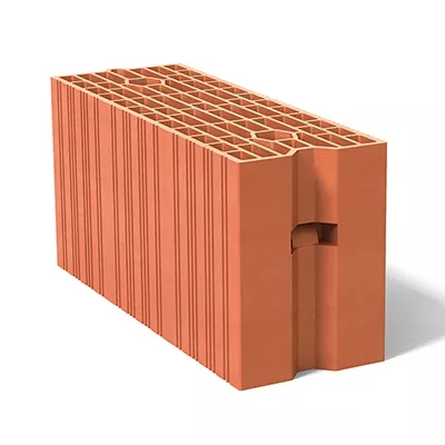 Brique de mur bgv 3+, terre cuite, r=1,07, L.56 x l.20 x ht.27,4 cm