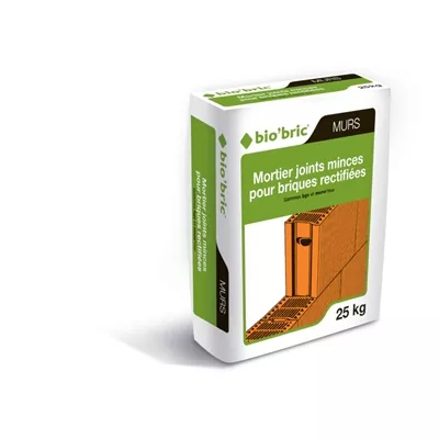 Mortier joint mince pour brique bgv, sac de 25 kg