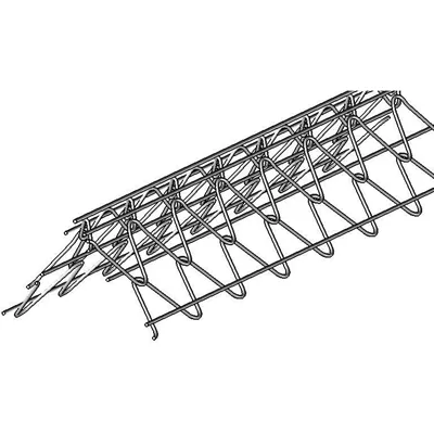 Arête d'angle pour façade 2062 EG, ACIER GALVANISE, long 3,03 m, SANS JONC