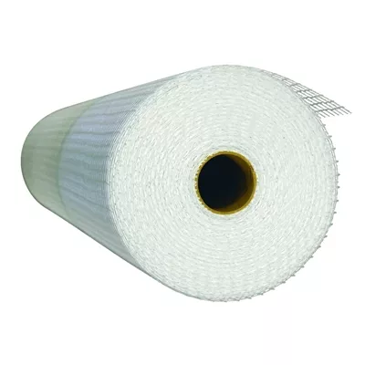 Treillis en fibre de verre pour enduit minéral, maille 10x10, rouleau de 50 m