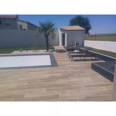 Carrelage extérieur effet bois, SERIE TRAVEL, L.30 x l. 120 x ép.2 cm