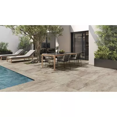 Carrelage extérieur aspect pierre naturelle, SERIE WALK, L.60 x l. 60 x ép.2 cm