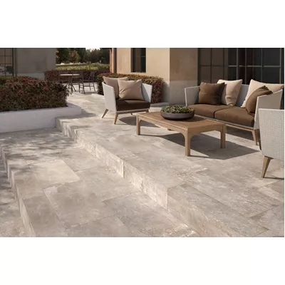 Carrelage extérieur effet pierre, SERIE STORY, format L.60 x l.60 x ép.2 cm