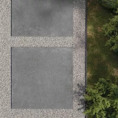 Carrelage extérieur aspect béton, SERIE H24, L.60 x l. 60 x ép.2 cm