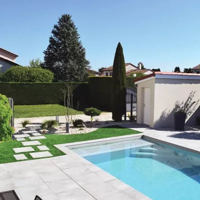 Carrelage extérieur imitation béton cire, SERIE VENETIE, L.60 x l.60 x ép 2 cm